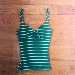 Reformation stripe top xs